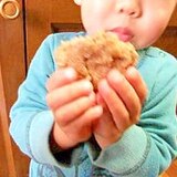 子供のおやつに♪　レンジで米ぬかソフトクッキー